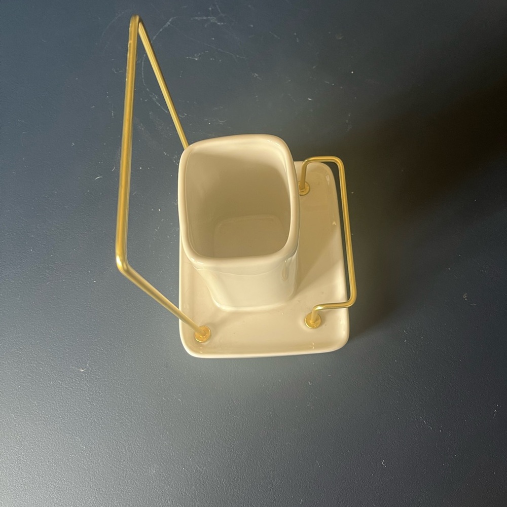 Southern Living At Home White and Gold Bath Accessory - Picture 5 of 5